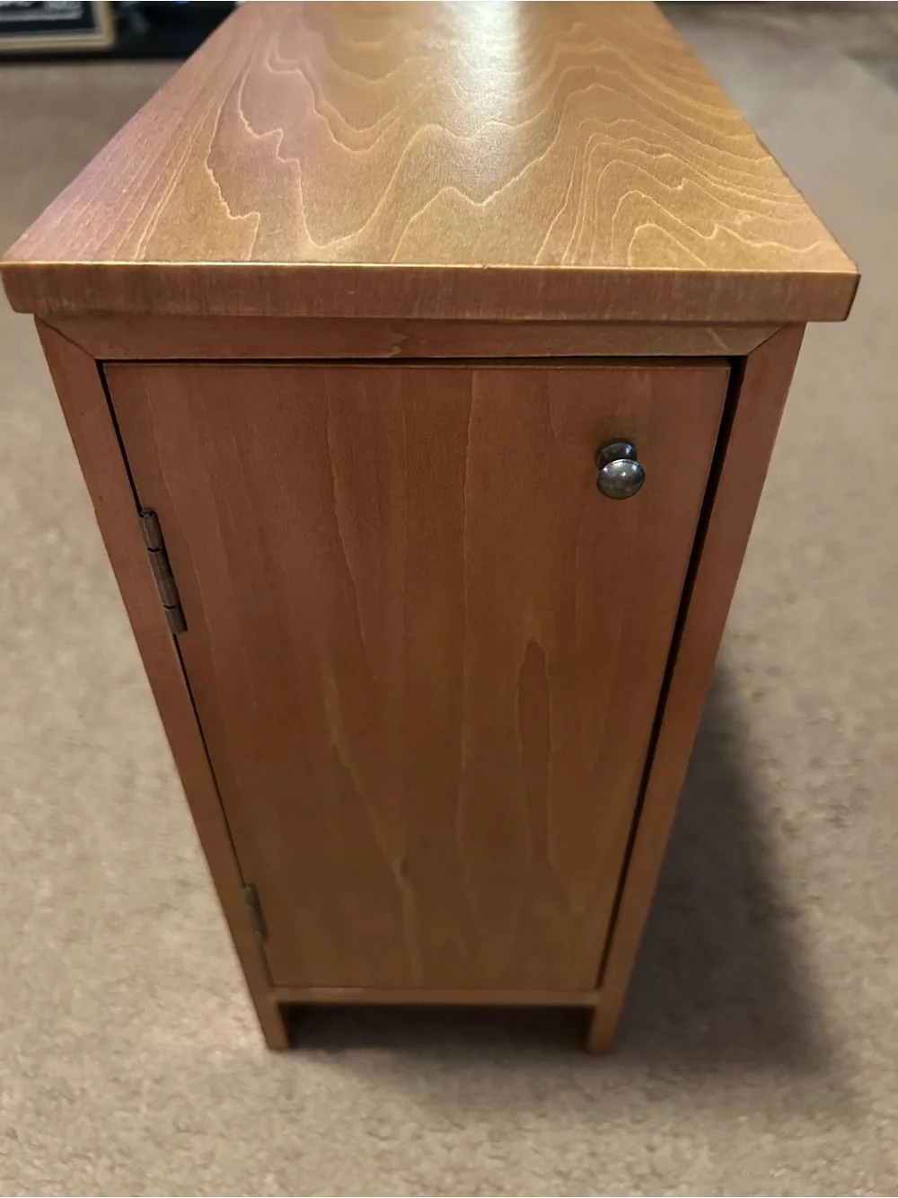 Hives & Honey Wood Jewelry Organizer Chest in Brown with Decorative Brass Pulls